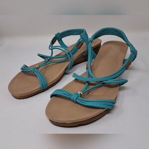 Rhumba Women's Sandals Strappy Green Size 41 / 11 US